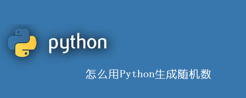 怎么用Python生成随机数