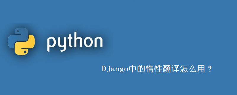 Django中的惰性翻译怎么用？