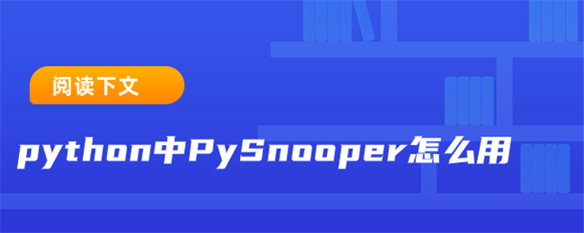 python中PySnooper怎么用