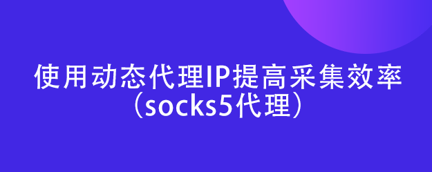 使用动态代理IP提高采集效率（socks5代理）