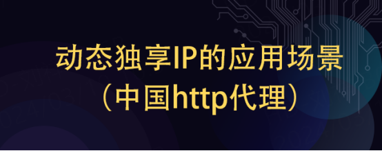 动态独享IP的应用场景（中国http代理）
