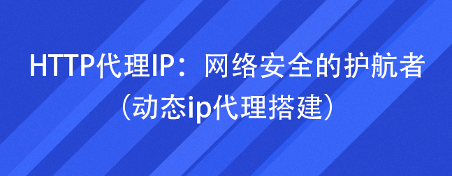 HTTP代理IP：网络安全的护航者（动态ip代理搭建）