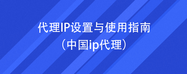 代理IP设置与使用指南（中国ip代理）
