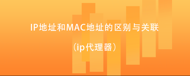 IP地址和MAC地址的区别与关联（ip代理器）